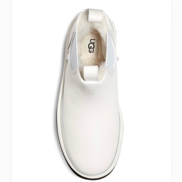 UGG Neumel Suede Platform Boot Chelsea Womens Size 9 Black & White - Picture 5 of 14